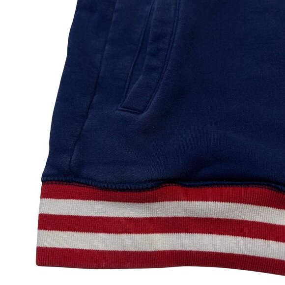 Akoo "King" Hoodie Medium‎ Blue & Red Cotton/Polyester Sweatshirt Y2K - Picture 7 of 10